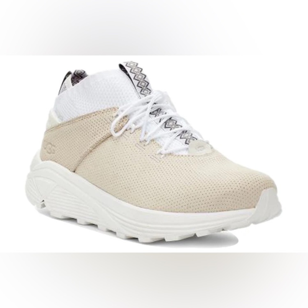 UGG Men’s Sneakers Miwo Cowhide Nubuck in White Cream Size 11